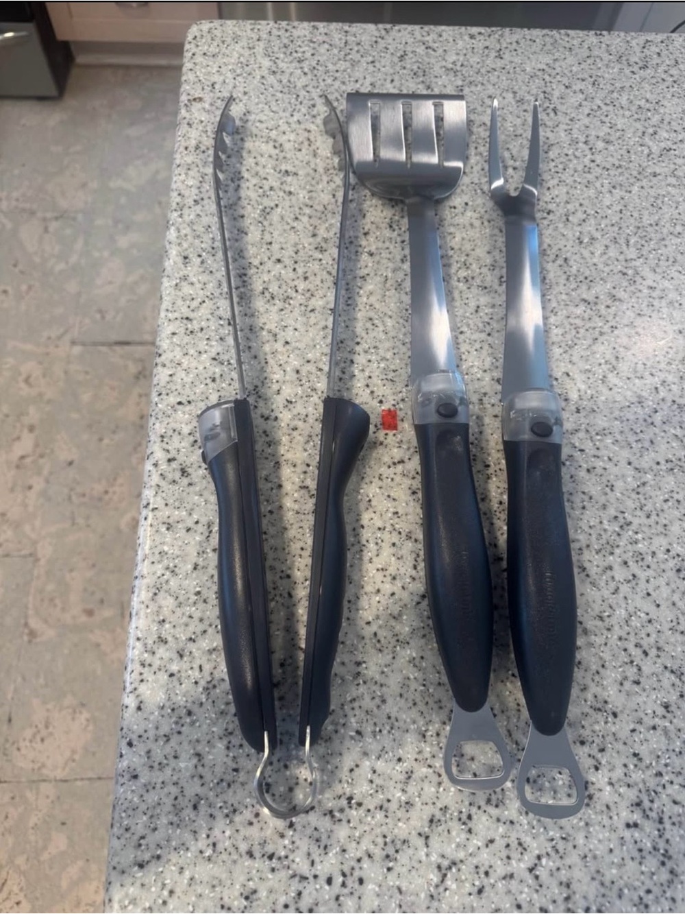 Brookstone  LED Lighted BBQ Grilling 3-piece set -Never Used